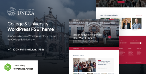Uneza 1.0.1 - College & University Gutenverse FSE WordPress Theme