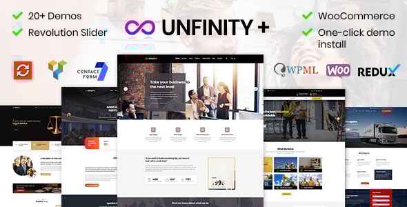 Unfinity 20 - One Page WordPress Theme
