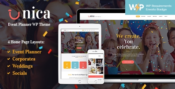 Unica 1.4.12 - Event Planning & Wedding WordPress Theme