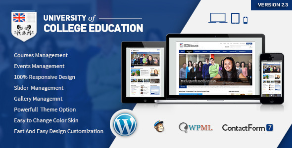 University  Education Responsive WordPress Theme