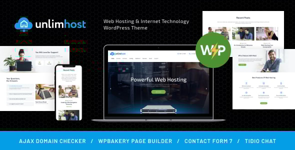UnlimHost 1.2.15 - Web Hosting & Cloud Service WordPress Theme