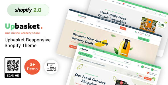 Upbasket - Multipurpose Grocery Vegetables & Supermarket Shopify Theme