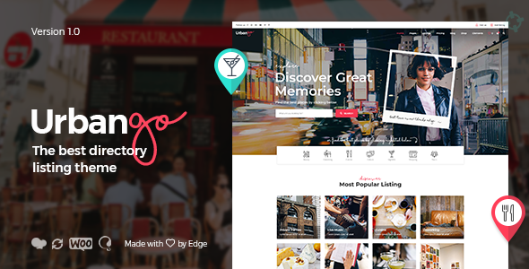 UrbanGo 1.7.2 - Directory and Listing WordPress Theme