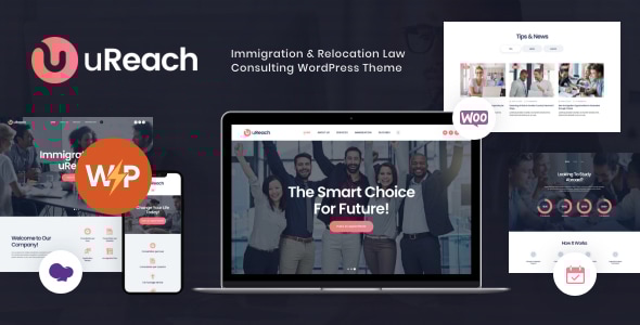 uReach 1.3.4.1 - Immigration Center & Relocation Company WordPress Theme