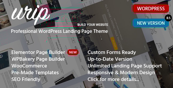 Urip 8.0 - Professional Elementor Marketing WordPress Landing Page