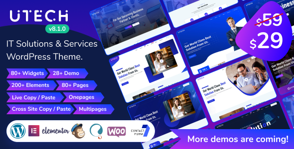 uTech 8.1.0 - IT Solutions Services WordPress Theme
