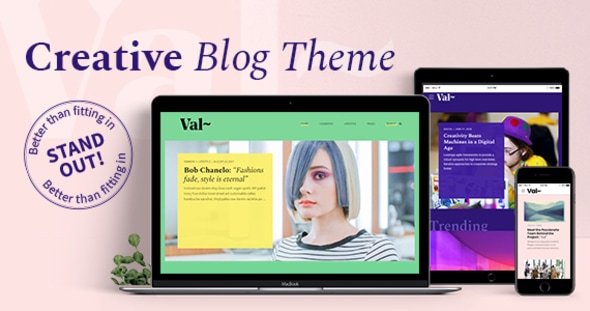Val  Creative Blog WordPress Theme