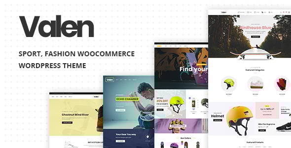 Valen - Sport Fashion WooCommerce WordPress Theme