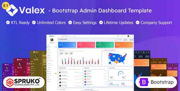 Valex 5 - Bootstrap Admin Panel HTML Template Dashboard