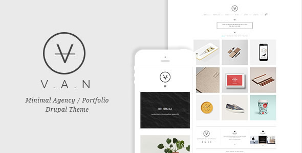 VAN - Minimal Agency  Portfolio Drupal Theme