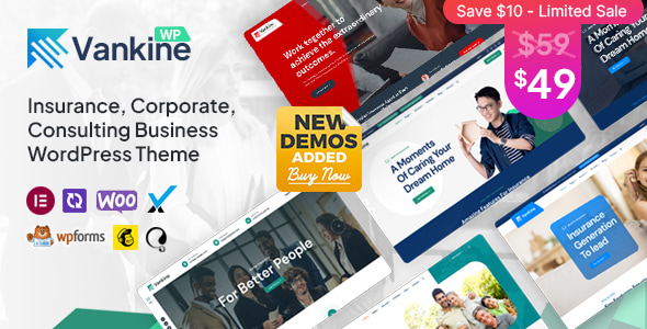 Vankine 1.4.1 - Insurance & Consulting Business WordPress Theme
