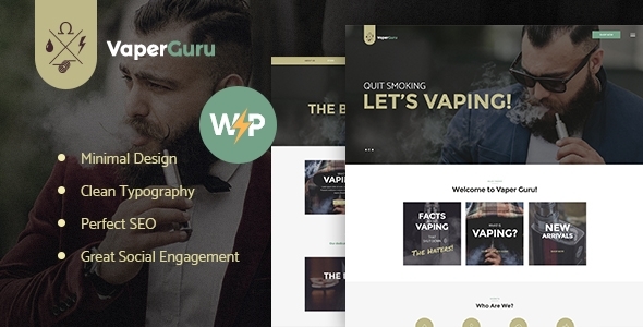 VaperGuru 1.7.8 - Vape Smoking & Cigarette Store WordPress Theme