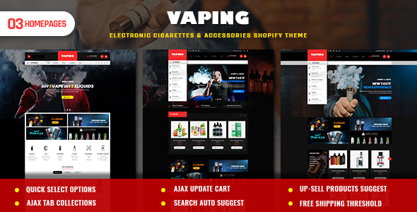 Vaping  Electronic Cigarettes & Accessories Shopify Theme