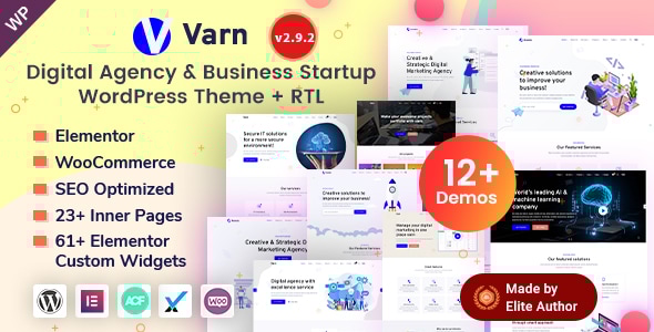 Varn 2.9.2 - SEO & IT Marketing Agency Portfolio WordPress Theme