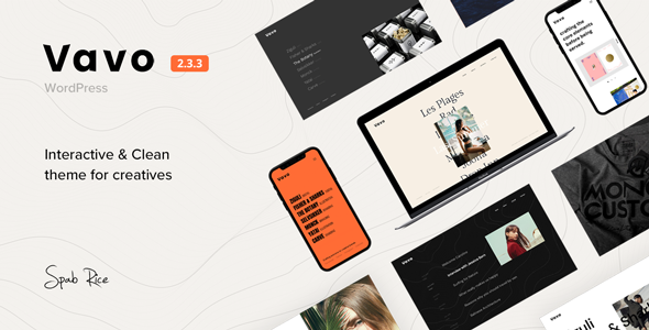 Vavo 2.3.2 - An Interactive & Clean Theme for Creatives