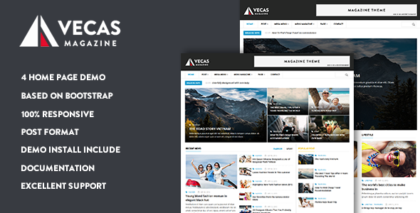 Vecas 1.1 - Responsive Magazine News Drupal Theme
