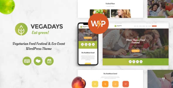 VegaDays 1.2.3 - Vegetarian Food Festival & Eco Event WordPress Theme