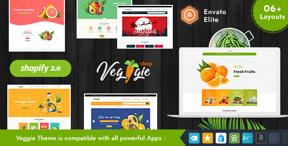 Veggie 21.0 - Shopify Multi-Purpose Theme for Organics Fresh Fruits & Foods