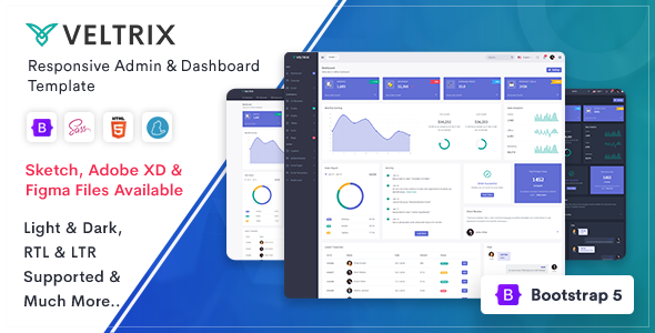 Veltrix 5.2.0 - Admin & Dashboard Template