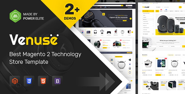 Venuse 2.3.1 - Responsive HitechDigital Magento 2 Store Theme