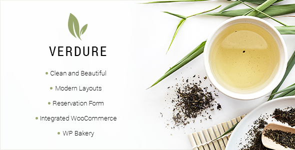 Verdure 1.7 - Organic Tea Shop WordPress Theme