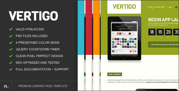 Vertigo 1.3 - Premium Landing Page