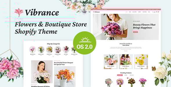 Vibrance - Florist & Flower Store Shopify 2.0 Responsive Theme