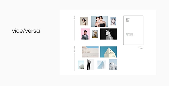 Viceversa 2.1.0 - Minimal Photography and Portfolio WordPress Theme