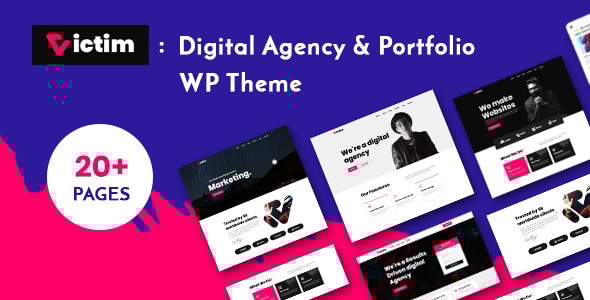 Victim 1.0.3 - Digital Agency & Portfolio WordPress Theme