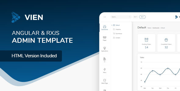 Vien 1.2.1 - Angular 10 Admin Template