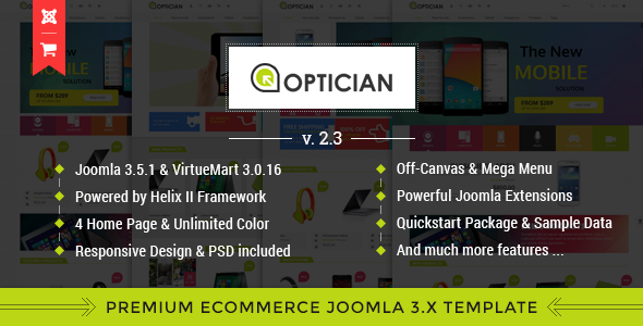 Vina Optician 3.3.6 - Premium eCommerce Joomla Template