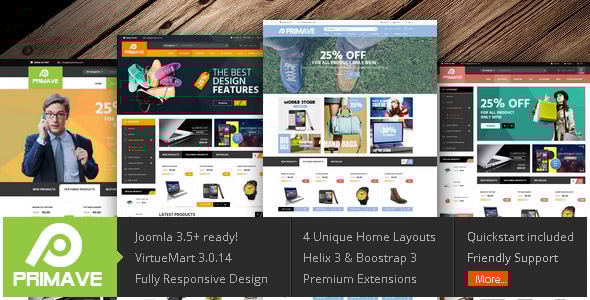 Vina Primave 1.0 - Multipurpose Joomla Virtuemart Template