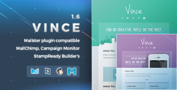 Vince 1.5 - Responsive Email Template
