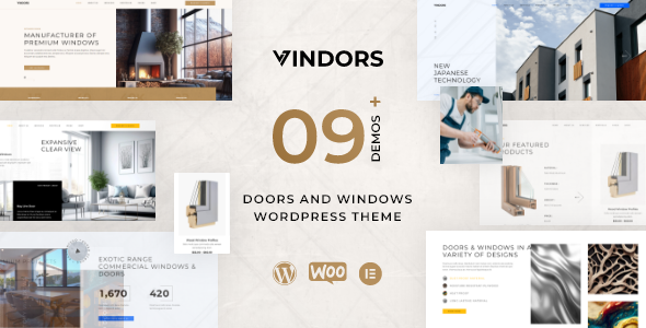 Vindors 1.1.3 - Windows & Doors Company WordPress Theme