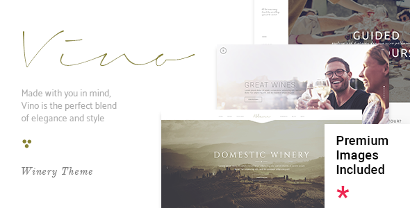 Vino 2.1 - A Refined Winery Wine Bar and Vineyard WordPress Theme