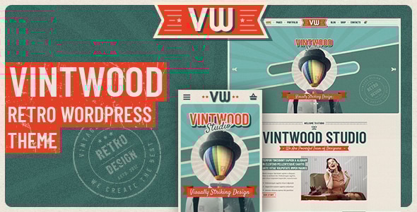 VintWood - a Vintage Retro WordPress Theme