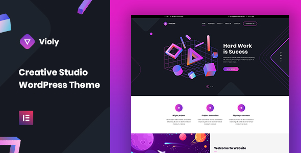 Violy 1.5 - Creative Studio WordPress Theme