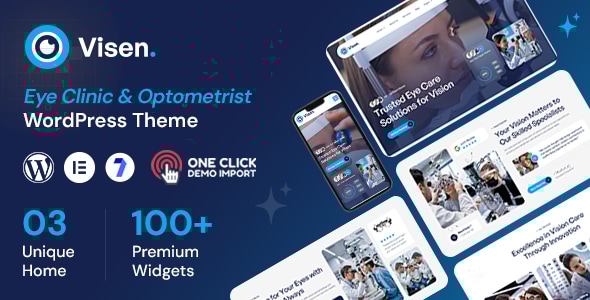 Visen - Eye Clinic & Optometrist WordPress Theme