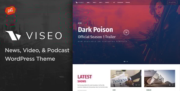 Viseo 4.4 - News Video & Podcast WordPress Theme