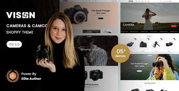 Vison - Cameras & Camcorders Shopify 2.0 Theme