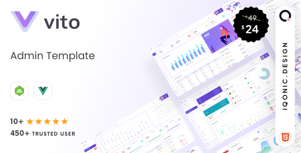 Vito 2.1.1 - Admin Dashboard Template (Vue Laravel HTML)