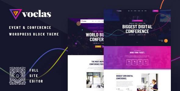 Voelas 2.0.1 - Event & Conference FSE WordPress Block Theme
