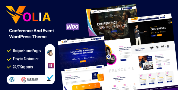 Volia - Conference and Event WordPress Theme