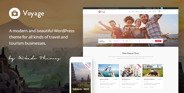 Voyage 2.3 - Travel WordPress Theme
