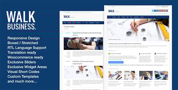 Walk 2.3.0 - Responsive Business WordPress Theme