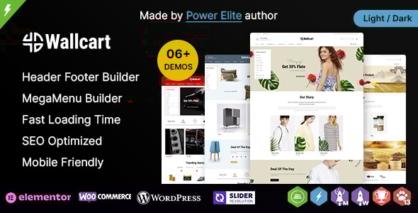 Wallcart WP 3.4.0 - Multipurpose Elementor WooCommerce Theme
