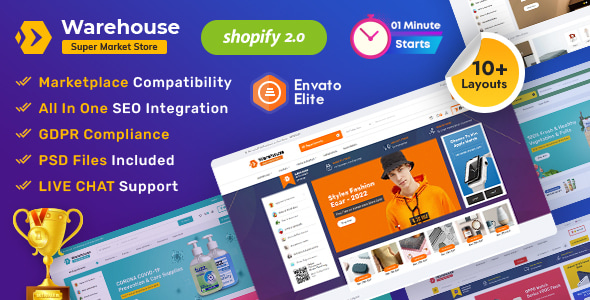Warehouse 29.0 - Advanced Shopify 2.0 Multi-purpose Electronics Store