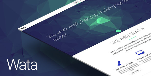 Wata  Material Design Multipurpose Template