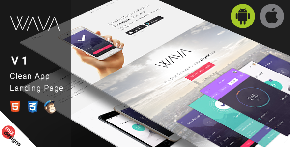 Wava 3.0 - App Landing Page