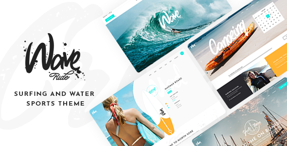 WaveRide 1.5 - Surfing and Water Sports WordPress Theme